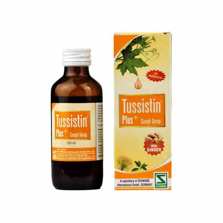 Schwabe Tussistin Plus Cough Syrup with Ginger | Homeopathic Cough Relief, 0.18 kg