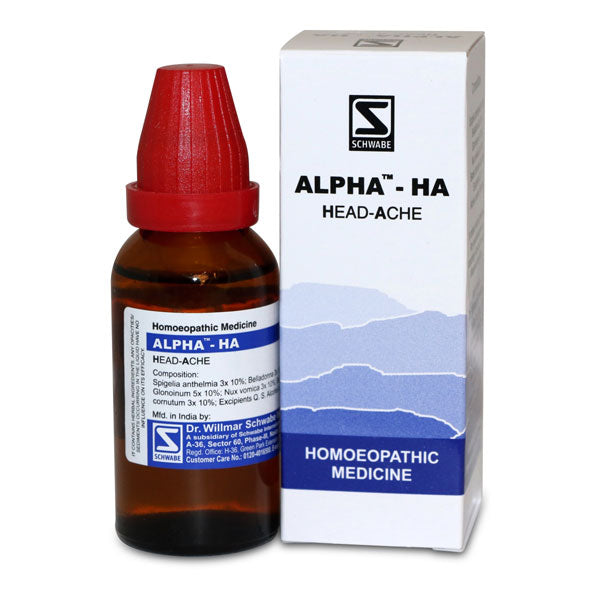 Schwabe Alpha-HA Drops Natural Relief for Headaches & Sun-Induced Pain, 0.08 kg