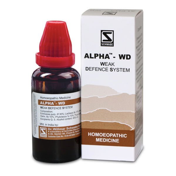 Schwabe Alpha-WD Immunity Booster Natural Homeopathic Defense, 0.08 kg