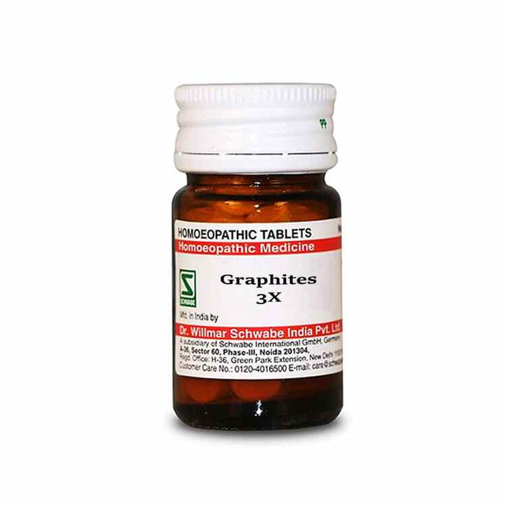 Graphites 3x, 6x Homeopathy Trituration Tablets, 0.08 kg