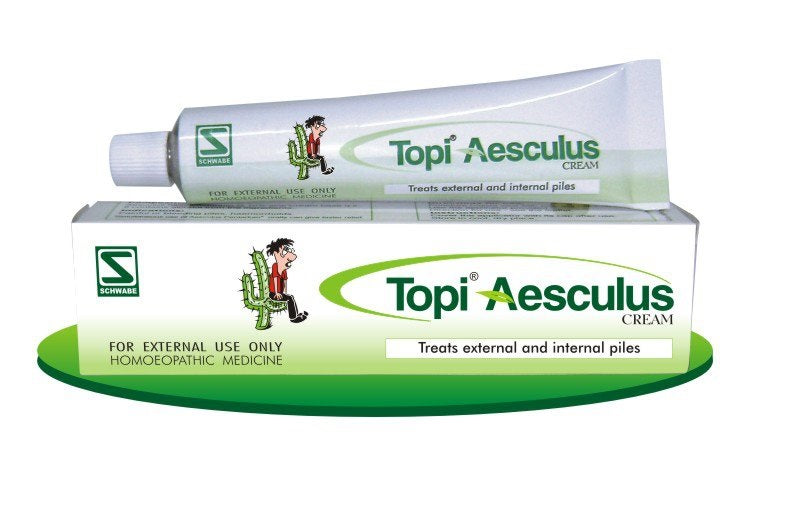 Schwabe Topi Aesculus Cream - Effective Relief for Piles and Varicose Veins, 0.08 kg