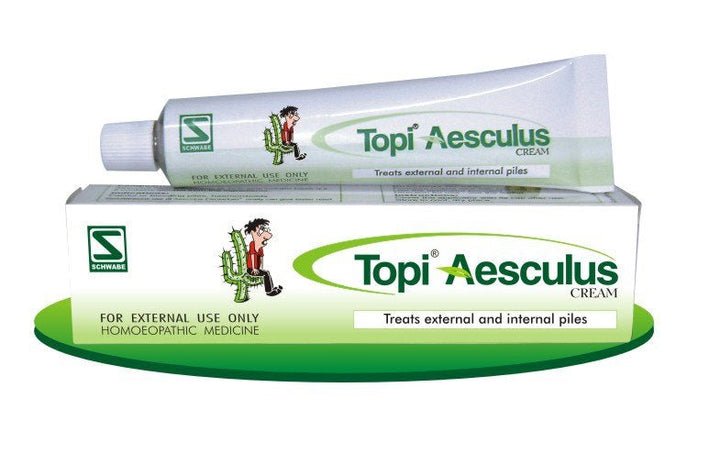 Schwabe Topi Aesculus Cream - Effective Relief for Piles and Varicose Veins, 0.08 kg