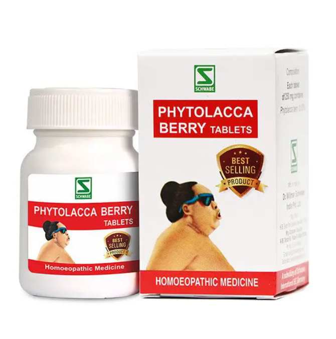 Schwabe Phytolacca Berry Tablets for Obesity, Overweight Treatment, 0.12 kg