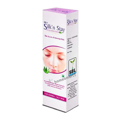 Silk n' Stay Aloe Vera Cream Herbal Moisturizer for Wrinkles, Dark Circles & Hydration, 0.05 kg