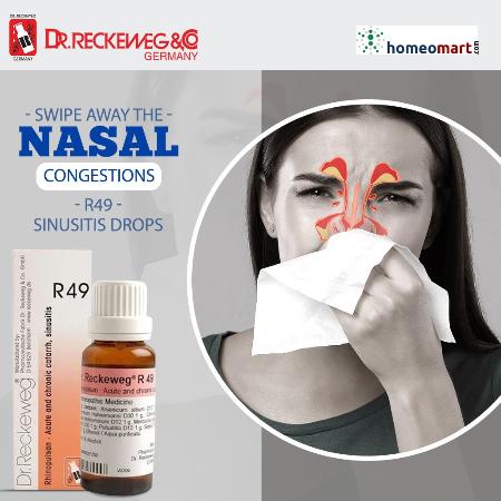 Dr. Reckeweg R49 Sinusitis Drops German Homeopathic Remedy for Sinus Relief, 0.10 kg