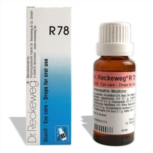 Dr. Reckeweg R78 Oral Drops Homeopathic Remedy for Conjunctivitis, Eyestrain & Early Cataracts, 0.15 kg