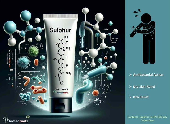 SBL Sulphur Anti Bacterial Ointment for Itchy, Dry, Scaly Skin, 0.08 kg