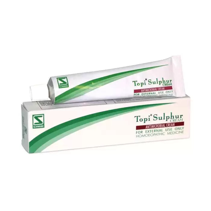 Homeopathy Skin Itching Cream Schwabe Topi Sulphur, 0.08 kg