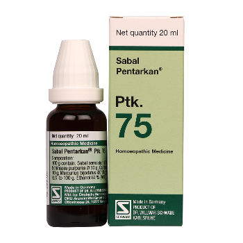 Schwabe Sabal Pentarkan Ptk.75 - Homeopathic Relief for Urinary tract Infections & BPH, 0.12 kg