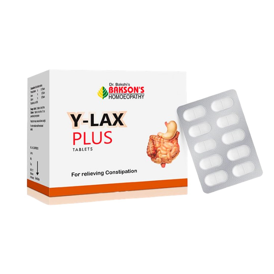 Baksons Y-lax Plus Tablets for Relieving Constipation, 0.10 kg