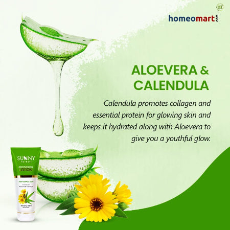 Bakson's Moisturizing Lotion with Aloe Vera & Calendula Hydrate, Protect & Glow Naturally, 0.00 kg