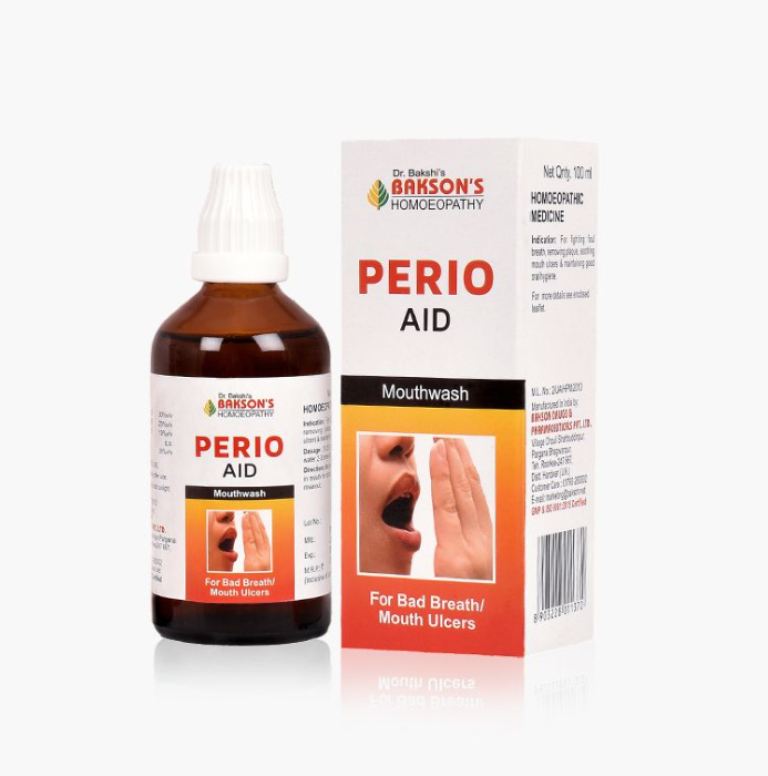 Bakson Perio Aid Mouthwash for Gingivitis & Oral Hygiene, 0.08 kg