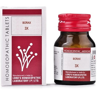 Borax Homeopathy Trituration (Tablets ) 3X, 6X, 0.08 kg