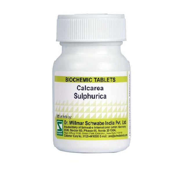 Schwabe Biochemic Calcarea Sulphurica Tablets for Eczema, Skin Eruptions & Pimples, 0.08 kg