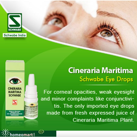 German Schwabe Cineraria Maritima Eye Drops | Cataract & Dry Eye Relief, 0.10 kg