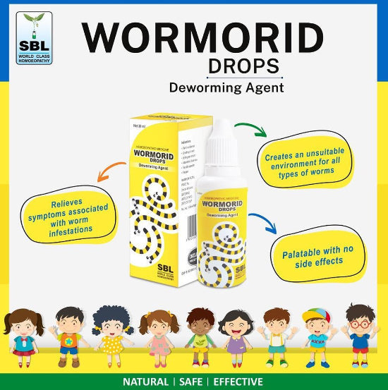 SBL Wormorid Drops Natural Deworming Solution for Children, 0.08 kg