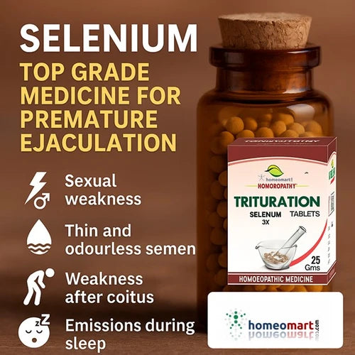 Selenium 3X, 6X Homeopathy Tablets Natural Support for Immunity & Male Vitality, 0.08 kg