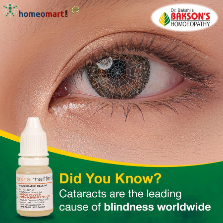 Bakson's Cineraria Maritima Eye Drops Homeopathy for Cataract & Eye Clarity (10ml), 0.10 kg
