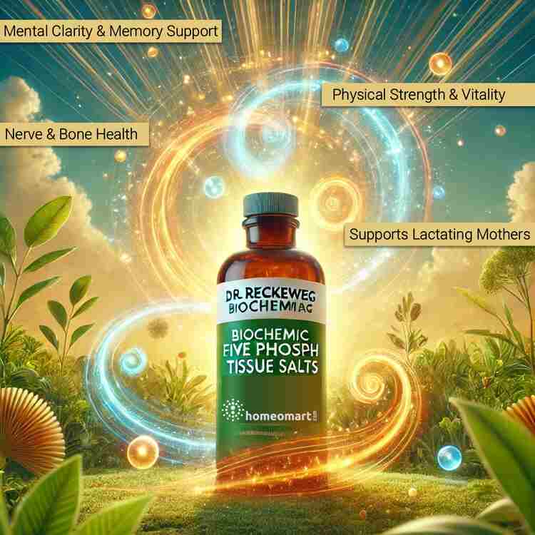 Dr. Reckeweg Five Phos Tablets General Tonic for Fatigue, Stress & Vitality Boost, 0.08 kg