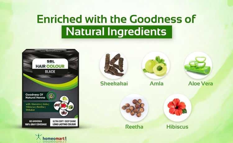 SBL Haircolor with Aloevera and goodness of Amla & Hibiscus, 0.80 kg