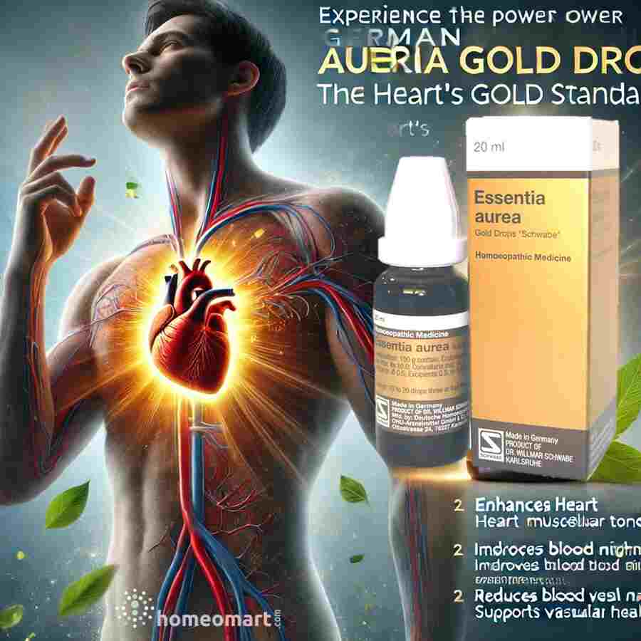 Schwabe German Essentia Aurea Drops - The Heart's Gold Standard for Health, 0.08 kg