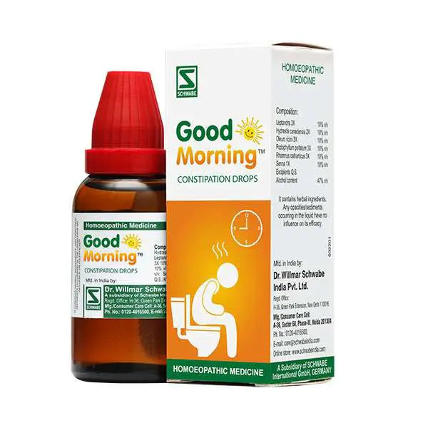 Schwabe Good Morning Drops Homeopathic Relief for Constipation & Digestive Health, 0.08 kg