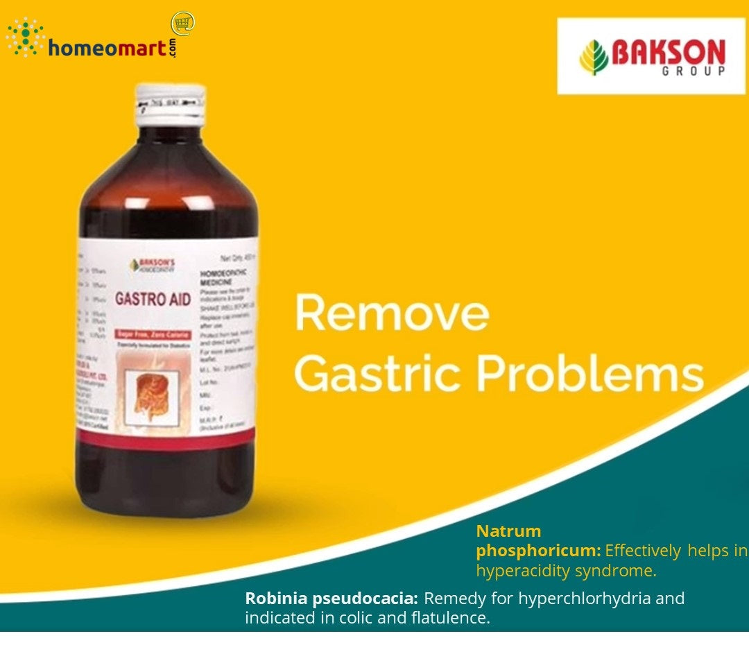 Bakson's Gastro Aid Syrup Comprehensive Relief for Digestive Disorders, 0.12 kg