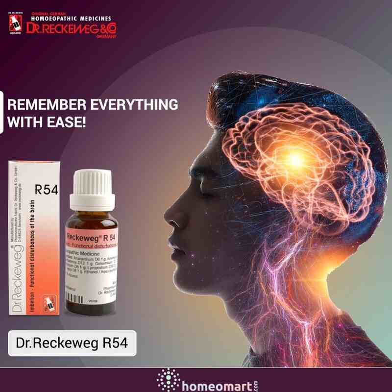 Dr. Reckeweg R54 drops for Memory Weakness, Cognitive Impairement, 0.08 kg