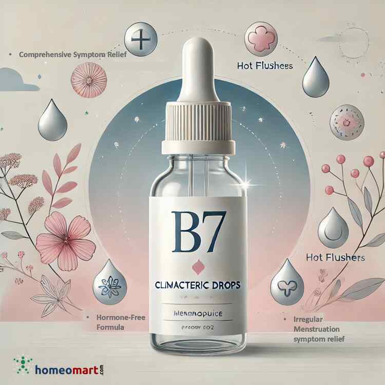 Bakson's Dr. Bakshi B7 Climacteric Drops Irregular Menstruation Due to Menopause Medicine, 0.10 kg