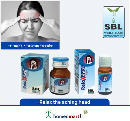 SBL Relaxhed Drops Homeopathic Relief for Migraine & Headaches, 0.08 kg
