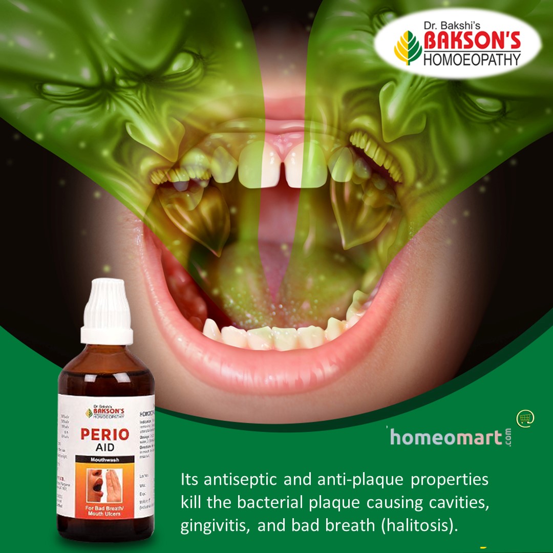 Bakson's Perio Aid Mouthwash for Gingivitis & Oral Hygiene, 0.08 kg