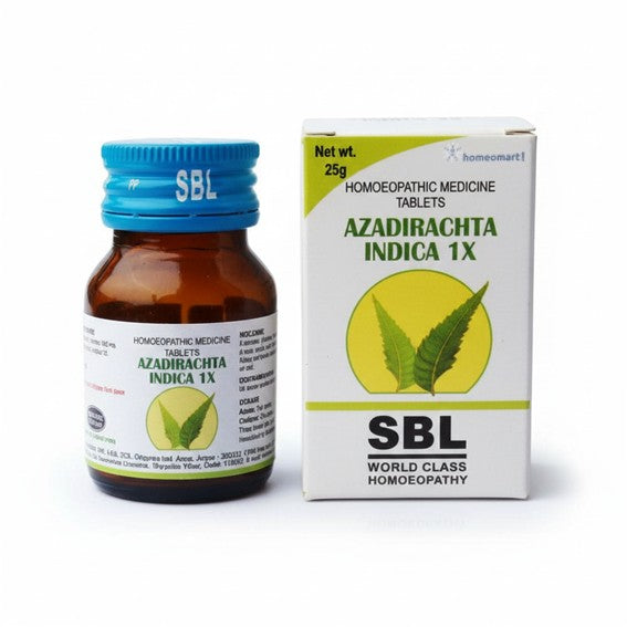 Azadirachta Indica 1X Tablets by SBL: Natural Detoxifying Solution, 0.08 kg