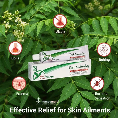 Schwabe Topi Azadirachta (Neem) Cream for Eczema, Itching, Scabies & Skin Infections, 0.08 kg
