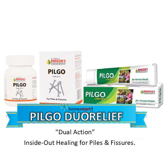 Bakson's Pilgo Ointment Homeopathic Relief for Piles and Anal Fissures, 0.08 kg