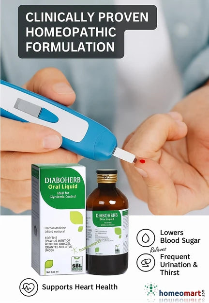 SBL Diaboherb Syrup & Capsules Homeopathic Blood Sugar Support for Diabetes, 0.20 kg