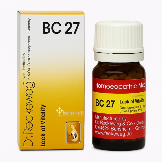Dr. Reckeweg Bio-combination (BC27) Tablets for Impotence, Premature Ejaculation, 0.08 kg