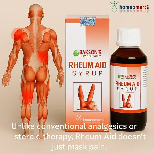 Bakson's Rheum Aid Syrup Natural Relief for Joint Pain, Arthritis & Gout, 0.15 kg