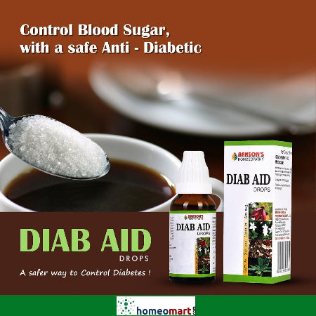 Bakson's Diab Aid Drops Homeopathic Remedy for Blood Sugar Control, 0.08 kg