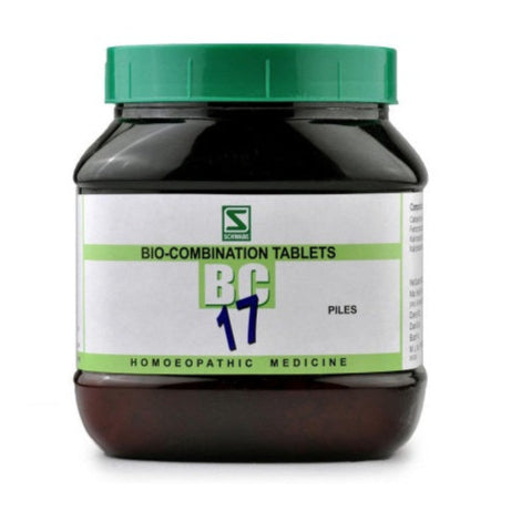 Schwabe Bio-combination (BC17) Tablets for Piles with Pain & Bleeding, 0.08 kg