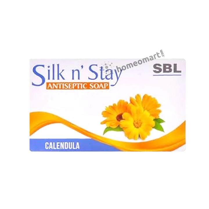 SBL Silk"n Stay Calendula Soap Antiseptic Herbal Soap for Clear, Moisturized Skin, 0.10 kg
