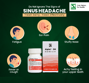 Schwabe Alpha SH Tablets | Homeopathic Relief for Sinus Headache & Nasal Congestion, 0.08 kg