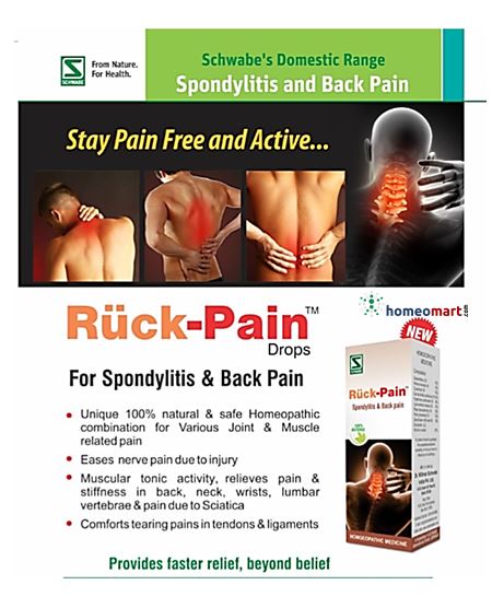 Schwabe Ruck-Pain Drops Homeopathic Relief for Spondylitis & Back Pain, 0.20 kg