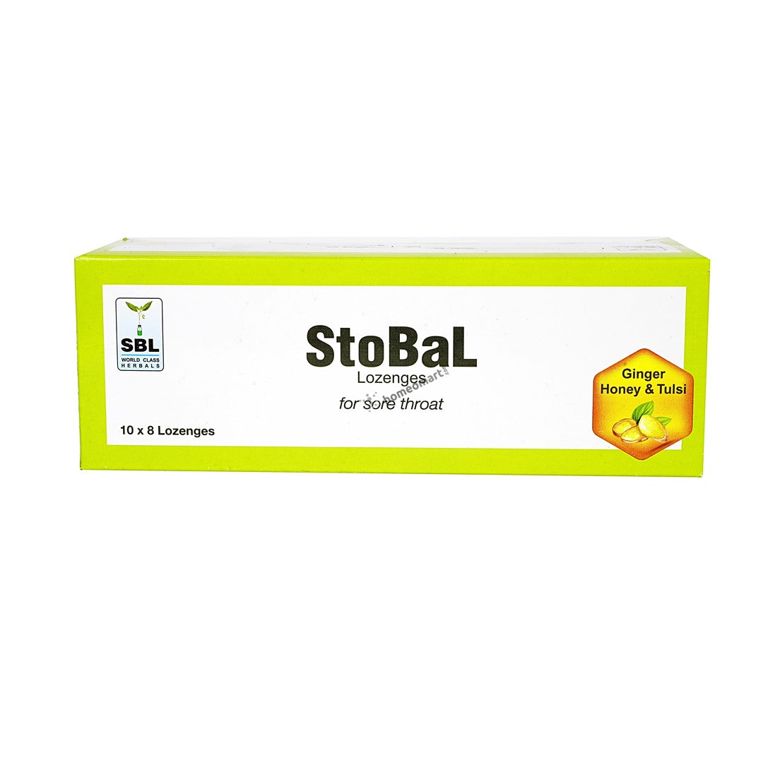 SBL Stodal Lozenges Sore Throat Relief with Ginger, Honey & Tulsi, 0.06 kg