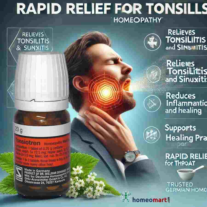 Schwabe German Tonsiotren Tablets for inflammation of Tonsils, Sinuses, 0.09 kg
